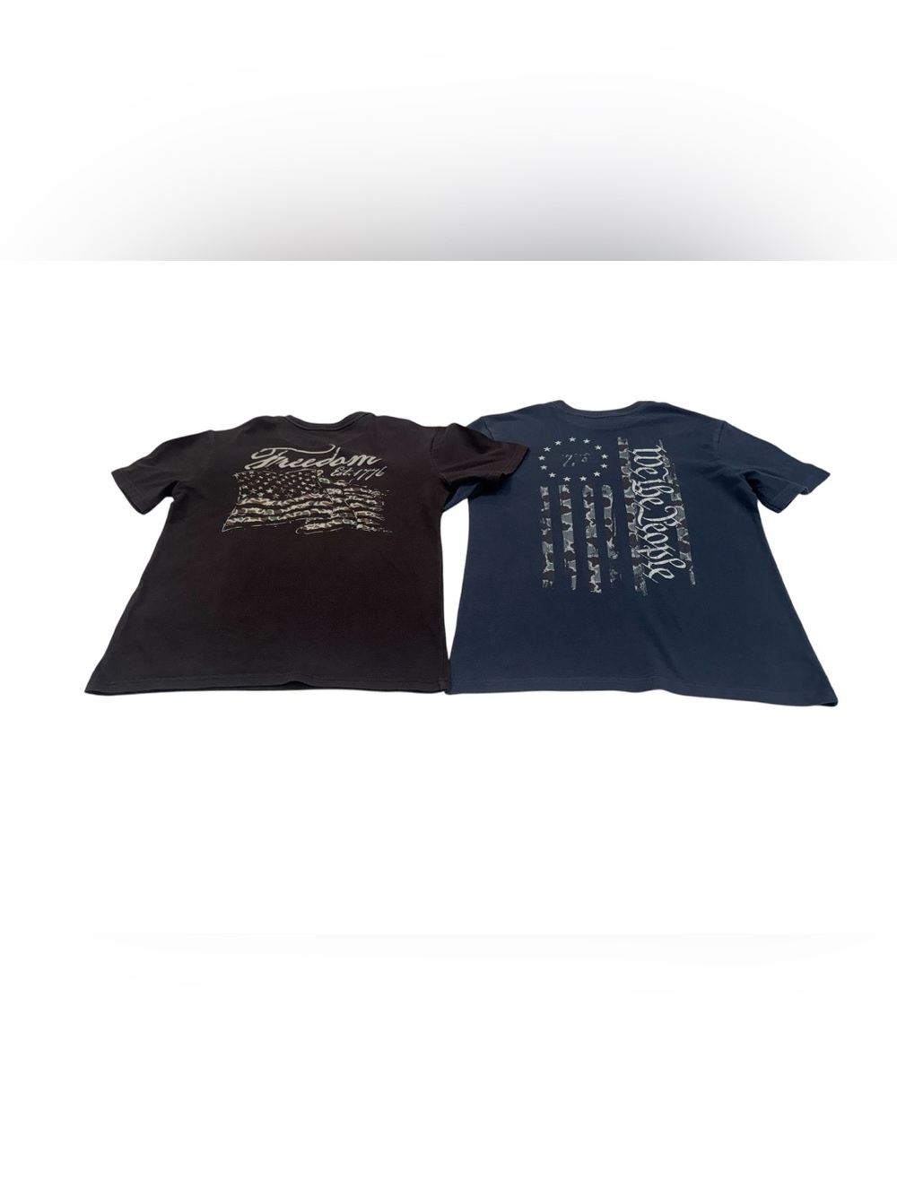 Pair of Buckle Howitzer Graphic Tee Shirts — Black & Navy